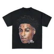 NBA YOUNGBOY T-SHIRT | Rare Album Merch Concert Tour Tee | Rap Hip Hop Never Broke Again Music Young Money face tee O169 Comfortable fabrics of hig...