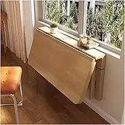 Wall Mounted Folding Table, Space-Saving Fold Out Desk, Foldable Kitchen Table, Strong Load-Bearing Capacity, Wall Desk for Living Room, Kitchen, Bedroom(19.6 * 47.2in)