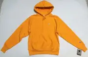 NWT Champion Reverse Weave Men's Yellow Gold Hoodie Size S C logo classic