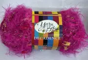 1 Skein of Yarn Bee Decadence Yarn in Pink Ice Hot Pink