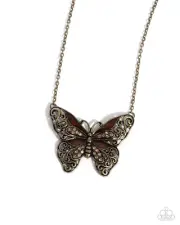 Paparazzi Flawless Flight Brass Necklace NWT