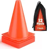 Soccer Cones 7" 9" of 12 24 Pack Disc Soccer Sport Cones Training Field Marker A