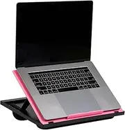 Mind Reader LTADJUST-PNK Adjustable 8 Position Top Desk with Cushions, Monitor, Laptop Lap Holder, Pink
