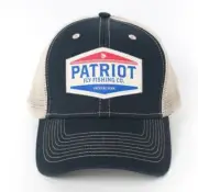 Fly Fishing Hat with Patriot Logo, Fishing Hat, Trucker Hat,