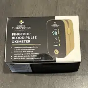 Medic Therapeutics Fingertip Pulse Oximeter Portable Digital Blood Oxygen New!