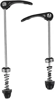 Sosoport Cycling Parts Pair of Quick Release for Wheel Hub Front Rear Skewer Machined Black