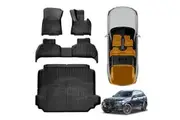 3D Floor Mats Boot Liner Set for BMW X5 X5M G05 F95 2018-Onwards All Weather Heavy Duty Cargo Car Trunk Luggage Tray