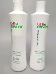 CHI Enviro Pearl & Silk Complex Smoothing Shampoo And Conditioner 12 oz Each New