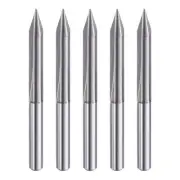 5pcs CNC V Bit 30 Degree 1/8" Shank 0.2mm Tip Engraving V Bits Chamfer End Mill