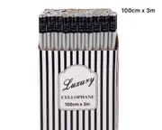 bulk 50 Cellophane Clear 100cmx3m On 38mm Core