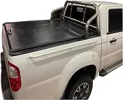 STIDPFZX 4X4 Accessories Ute Roller Lid Shutter Aluminum Pickup Truck Bed Manual Retractable Tonneau Cover Compatible for Dmax