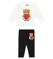 [Moschino Kids] Moschino Kids Baby cotton-blend top and leggings set M 3-6 multicoloured