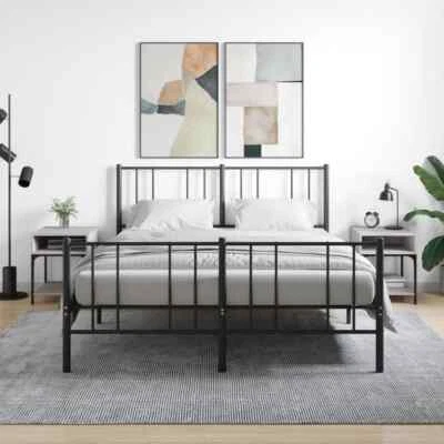 NNEVL Bedside Tables 2 pcs Grey Sonoma 40x41x50 cm Engineered Wood