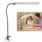 Smart Stepless Dimming LED Desk Lamp 3 Color Temperature 3000K-6000K Clip On GOF