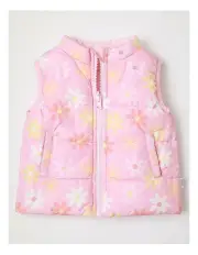 [Sprout] Daisy Reversible Vest in Pale Pink