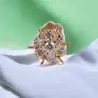 Dazzling 0.08 Cts Round Brilliant Cut Diamond Nose Stud in 18K Yellow Gold