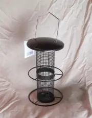 Two Tier all metal Bird Feeder - 1/4 inch mesh - Holds 1.5 pounds Seed