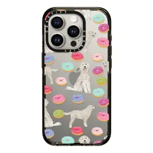 iPhone 15 Pro 強悍防摔手機殼 Golden Doodle donuts cute clear cell phone case for dog breed owners doodle lovers