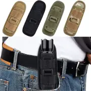 Molle Flashlight Pouch 360 Degrees Rotatable Torch Case Outdoor Belt Holster