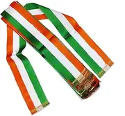 [BITONA] 10 pc Tricolor Stole or Patka for Patriotic Theme Like Independence/Republic Day Performance Tiranga Patka Pack of 10 Pc, Multicolour, Free Size