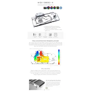 Bykski 水冷頭用於技嘉 GTX1080/1070-G1-GAMING rev1.0/GV-N1080WF2 1.0