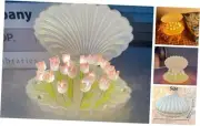 Tulip Night Light Flower Lamp Shell Light,Tulips Bedroom Table Lamps,Christmas