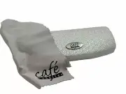 NEW Café Pearl White Texture Hard Clamshell Eyeglasses Case