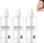 Moisturizing Body Lotion, Whitening Body Cream, Lightweight & Non-greasy, Firming Lotion Softer Moisturizing Cream, Fast Absorbing and Nourishing for Face, Underarms, Knees (3pcs)