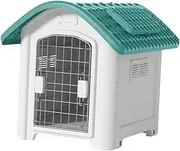Baoblaze Dog House Outdoor Dog Cage Waterproof Removable Dog Crate Fence for Small, Medium, Large Dogs Corgi Shiba Inu, Green with Door
