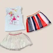 Bundle Girl 3pc. Hello Kitty skirt & epic threads tops 3T
