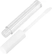 LALADEFIEE 10Pcs Lip Tube Containers Durable Transparent Lip Gloss Bottles with White Lids for Lip Oil Lip Color Subpackaging Travel Friendly Design