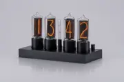 ZIN18 IN18 New Nixie Tube Clock Classic Black Aluminium Case WIFI Android/Iphone