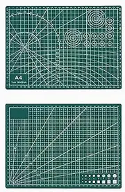 Yovexal Self Healing Cutting Mat A4, Craft Mat for Crafts, Improved PVC Sewing Cutting Board for Sewing、Quilting、Scrapbooking and Arts Crafts Cutting (30x22cm)
