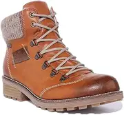 [Rieker] Z0444-24 Brown Combination Tex Ankle Boots