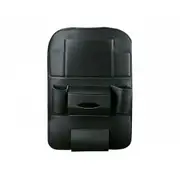 Foldable Car Back Seat Organiser Leather Storage Bag Table Tray iPad Cup Holder