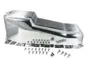 1986-Up Small Block Chevy Aluminum Oil Pan 283-350 One Piece Rear Main Seal SBC