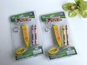NEW World's Coolest Crayola Crayon Box Keychain Set 2 Easter Basket Stuffer