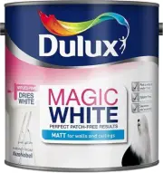 Dulux Magic White Matt Paint 2.5L Pure Brilliant white