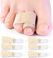 Mcvcoyh Broken Toe Wraps 6 Pack Cushioned Bandages Hammer Toe Separator Splints, Toe Straight Hammertoe Wrap