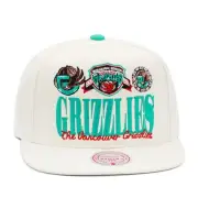 Mitchell & Ness Vancouver Grizzlies Reframe Retro HWC Snapback Hat - Off White