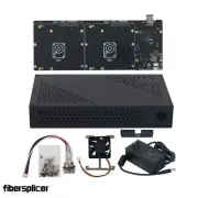 NASPi-Gemini 3.5 NAS Storage+Metal Shell&12V Power Supply for Raspberry Pi 4