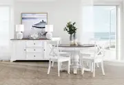 MARSEILLE 5 Piece Dining Suite with Clouds Dining Chairs