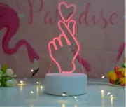 MUCH LOVE 3D Night Light Optical Illusion Lamp USB/Battery Powered FREE SHIP