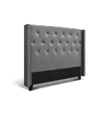 [Artiss] Luca Fabric Headboard Queen In Grey