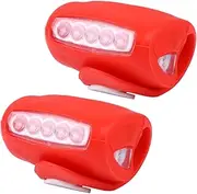 Yardwe 7led Cycling Headlight Taillight Led Lights for Bike Front and Rear Lights for Safety