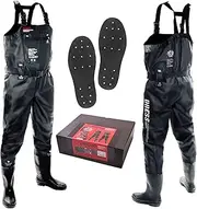 ドレス(Dress) Dress Chest Highwader, Airborne, Felt Spike, S - 2XL, Black, Stealth Gray, Brown, Set, Fishing, Long Body, Boots, Waterproof, Sea Fishing, Mountain Stream, Wading Floating, Multifunction