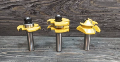 1/2 In Shank Tongue and Groove Set Plus Lock Miter Joint Router Bit