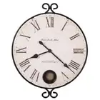 Howard Miller Wall Clocks Large Classic Modern Magdalen Metal Round Analog Black