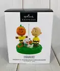 Hallmark Charlie Brown Halloween Scarecrow Shenanigans Ornament Light Sound