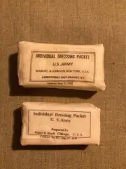 WWI US Army Shell wound Dressing First Aid Medical Aid man Set